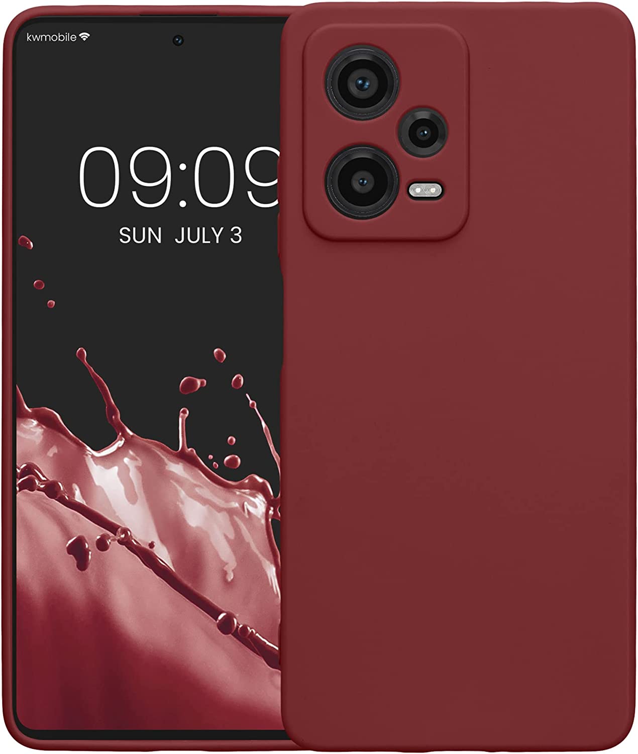 KW Xiaomi Redmi Note 12 Pro+ Θήκη Σιλικόνης TPU - Bordeaux Purple - 60686.187
