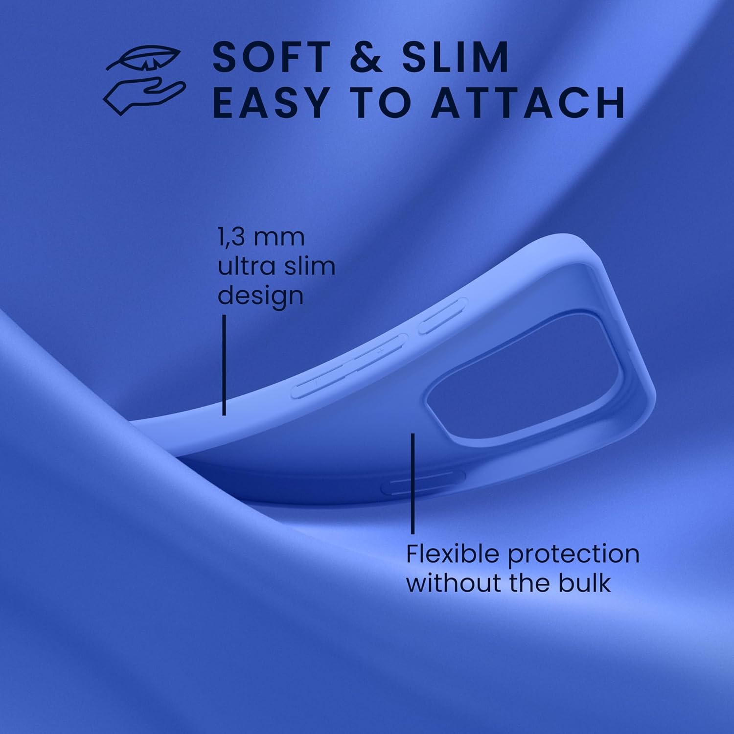 KW iPhone 16 Pro Max Λεπτή Θήκη Σιλικόνης TPU - Baltic Blue