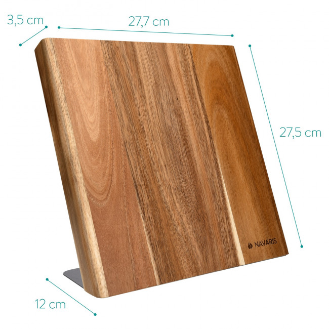 Navaris Bamboo Magnetic Knife Holder Μαγνητική Ξύλινη Βάση Μαχαιριών - Acacia - 47366.01