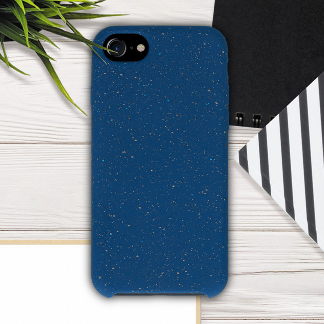 KW iPhone SE 2022 / SE 2020 / 7 / 8 Θήκη Σιλικόνης TPU Design Paint Splatter - Dark Blue / White / Blue - 49557.01