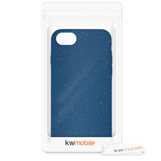 KW iPhone SE 2022 / SE 2020 / 7 / 8 Θήκη Σιλικόνης TPU Design Paint Splatter - Dark Blue / White / Blue - 49557.01