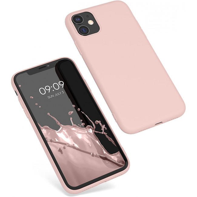 KW iPhone 11 Θήκη Σιλικόνης TPU - Rose Gold Matte - 49787.89