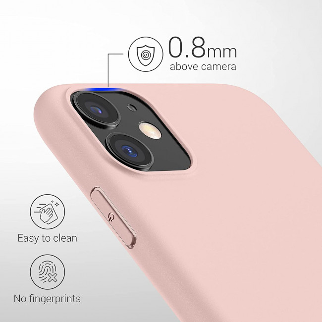 KW iPhone 11 Θήκη Σιλικόνης TPU - Rose Gold Matte - 49787.89