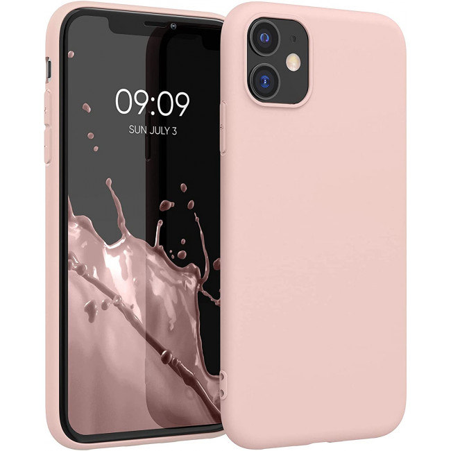 KW iPhone 11 Θήκη Σιλικόνης TPU - Rose Gold Matte - 49787.89