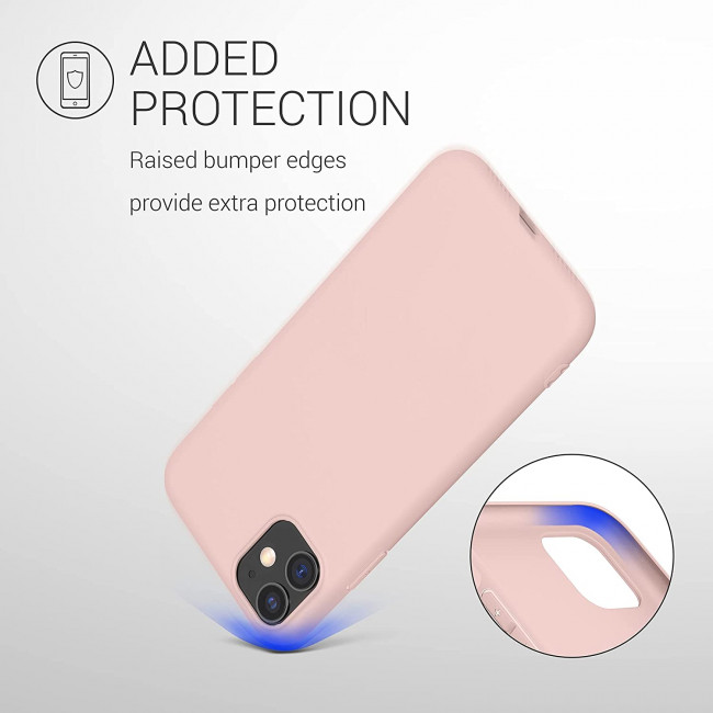 KW iPhone 11 Θήκη Σιλικόνης TPU - Rose Gold Matte - 49787.89