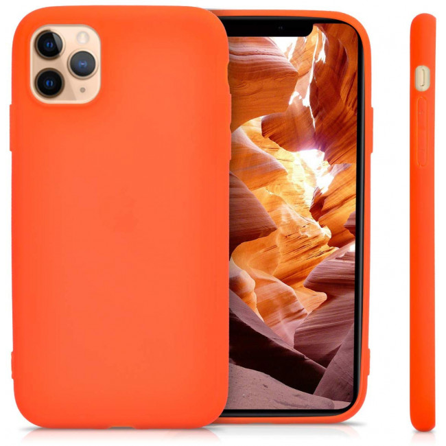 KW iPhone 11 Θήκη Σιλικόνης TPU - Neon Orange - 49783.69