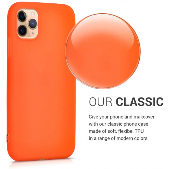 KW iPhone 11 Θήκη Σιλικόνης TPU - Neon Orange - 49783.69