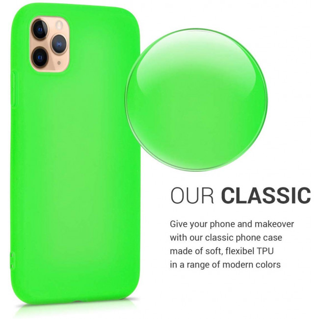 KW iPhone 11 Pro Θήκη Σιλικόνης TPU - Neon Green - 49781.44