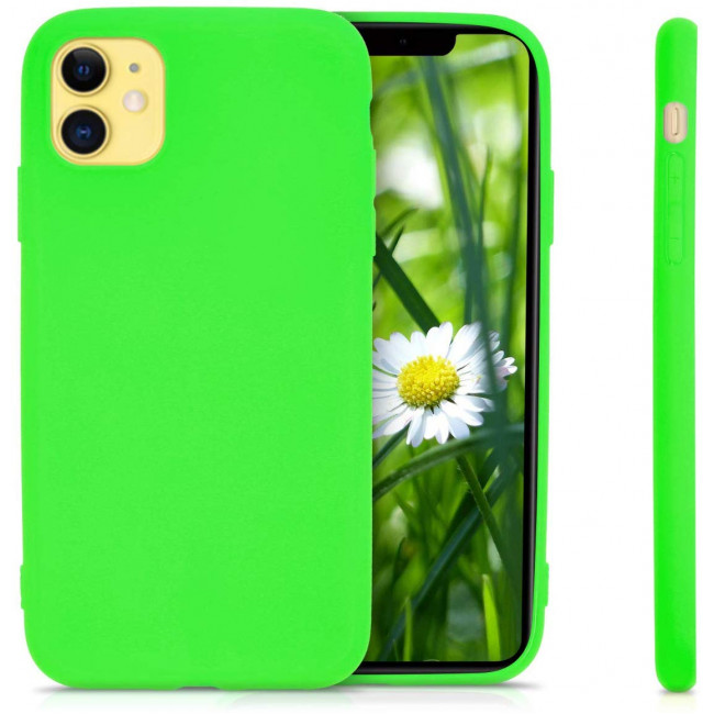 KW iPhone 11 Θήκη Σιλικόνης TPU - Neon Green - 49783.44