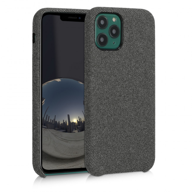 KW iPhone 11 Pro Θήκη Σιλικόνης TPU Canvas - Grey - 49804.22