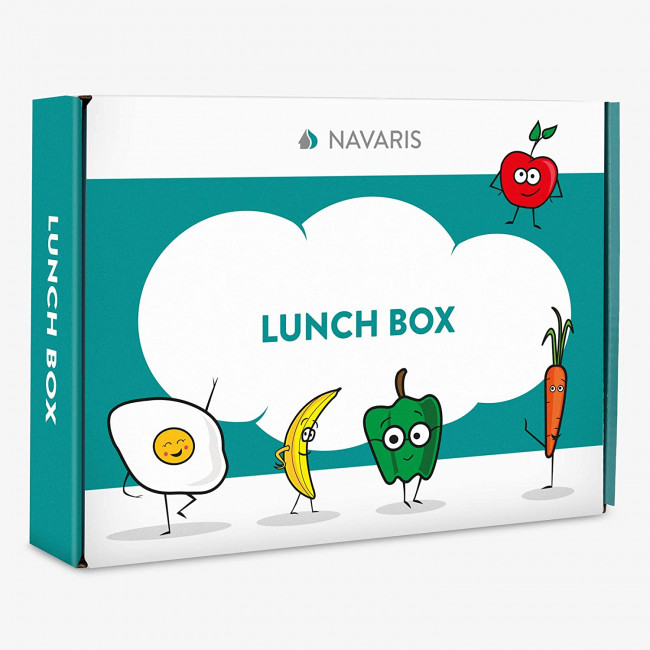 Navaris Bento Box for Kids Δοχείο Αποθήκευσης Τροφής για Παιδιά BPA Free - Purple - 49877.01.38