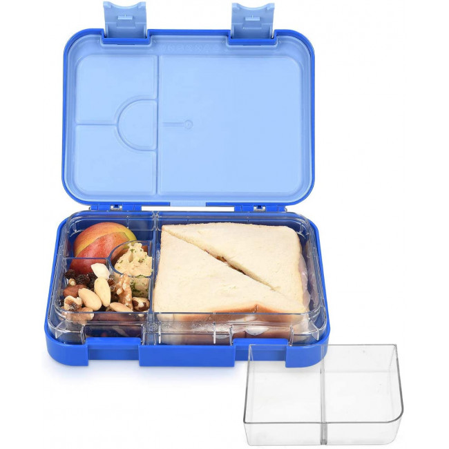 Navaris Bento Box for Kids Δοχείο Αποθήκευσης Τροφής για Παιδιά BPA Free - Blue - 49877.01.17