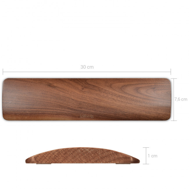 Kalibri Keyboard Wooden Wrist Rest Βάση Στήριξης Καρπών από Ξύλο - Medium - Brown - 40179.05.2