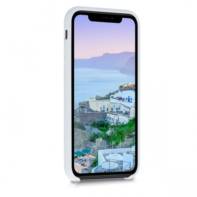 KW iPhone 11 Θήκη Σιλικόνης Rubber TPU - Light Grey - 49724.70