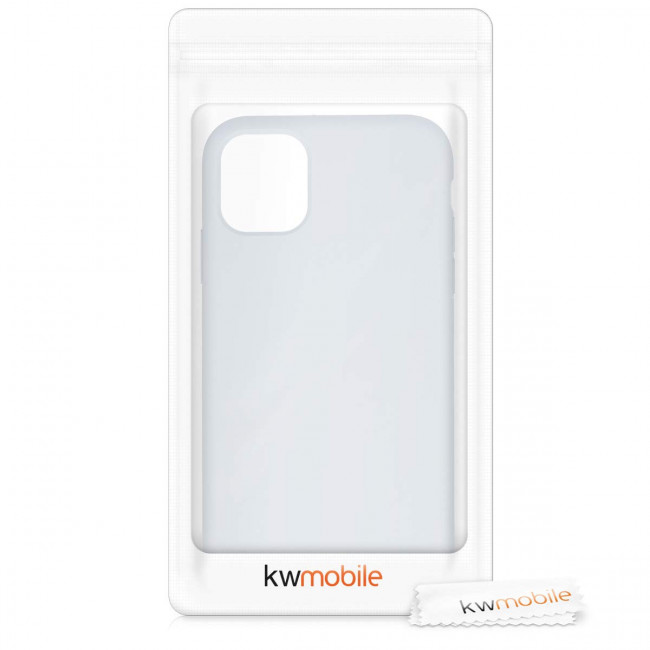 KW iPhone 11 Θήκη Σιλικόνης Rubber TPU - Light Grey - 49724.70