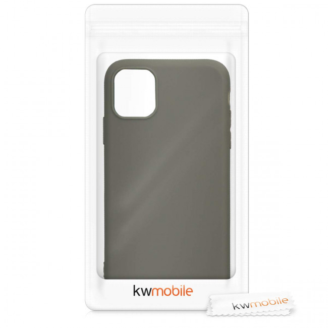 KW iPhone 11 Θήκη Σιλικόνης TPU - Olive Green Matte - 49787.101