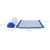 Navaris 2-in-1 Acupressure Mat and Pillow Set Σετ 2 σε 1 Χαλάκι και Μαξιλάρι Μασάζ - Blue - 43899.04