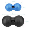 Navaris 2x Peanut Duo Massage Ball - Σετ με 2 Μπάλες Μασάζ - Black / Blue - 44055.04