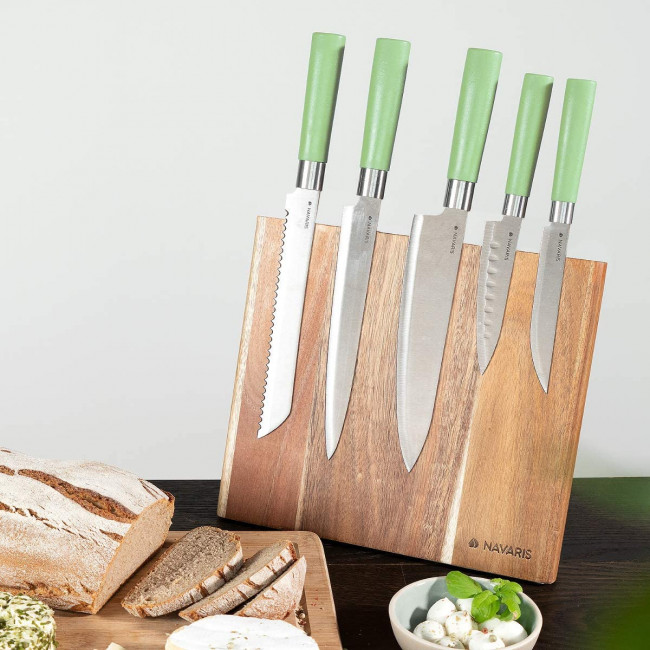 Navaris Bamboo Magnetic Knife Holder Μαγνητική Ξύλινη Βάση Μαχαιριών - Acacia - 47366.01.1