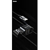 Baseus Special Data Cable for Backseat με 2xUSB Hub με Ενσωματωμένο Καλώδιο Lightning - Black - CALHZ-01