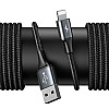 Baseus Special Data Cable for Backseat με 2xUSB Hub με Ενσωματωμένο Καλώδιο Lightning - Black - CALHZ-01