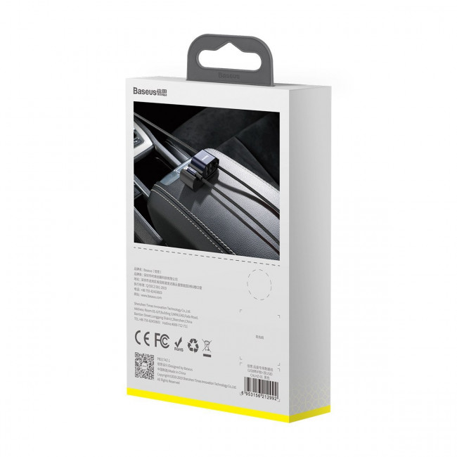 Baseus Special Data Cable for Backseat με 2xUSB Hub με Ενσωματωμένο Καλώδιο Lightning - Black - CALHZ-01