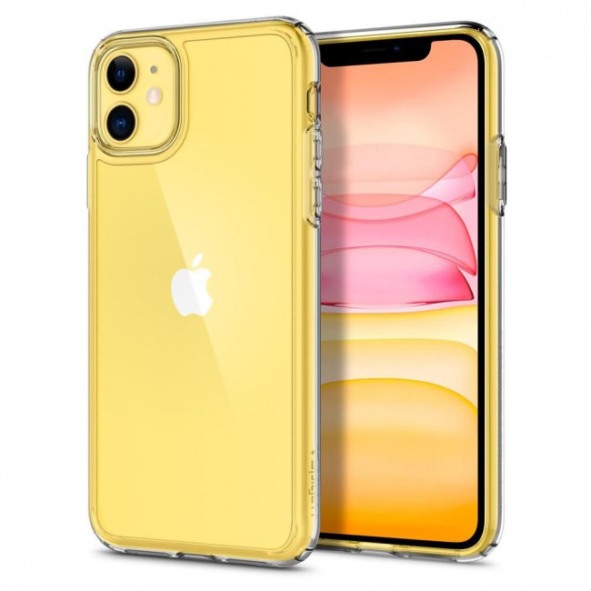 Spigen iPhone 11 Ultra Hybrid Σκληρή Θήκη με Πλαίσιο Σιλικόνης - Crystal Clear