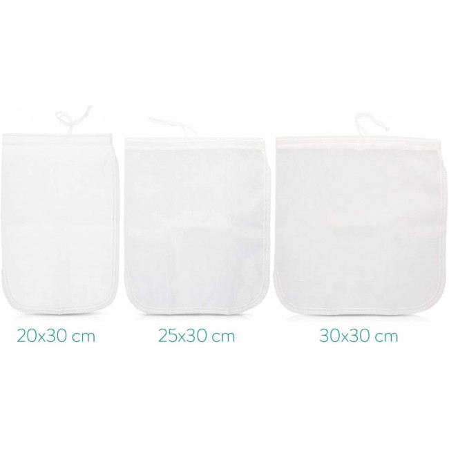 Navaris Organic Nut Milk Bag Σακούλα Γάλακτος - Medium 25 x 30cm - White - 44348.02