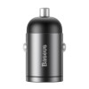 Baseus Tiny Star Mini Car Charger - Φορτιστής Αυτοκινήτου Γρήγορης Φόρτισης 30W με 1 Θύρα USB - Grey - VCHX-A0G