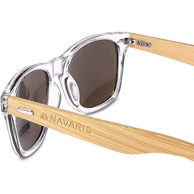 Navaris Unisex Γυαλιά Ηλίου - UV400 - Clear / Light Brown - 40731.03.04