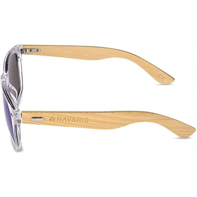 Navaris Unisex Γυαλιά Ηλίου - UV400 - Clear / Light Brown - 40731.03.04