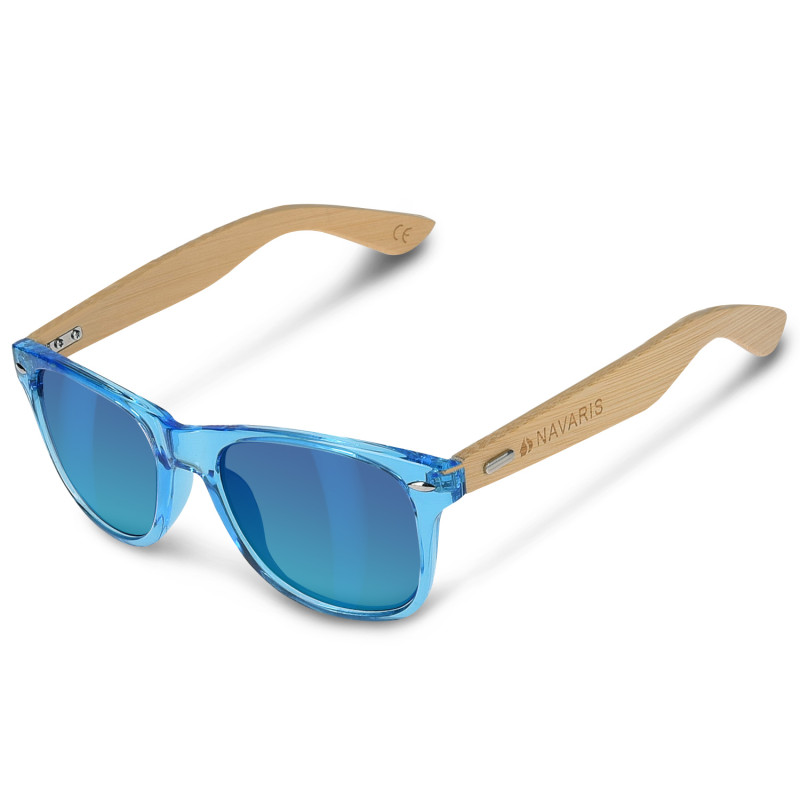 Navaris Unisex Γυαλιά Ηλίου - UV400 - Light Blue / Light Brown - 40731.04.04