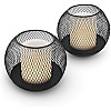 Navaris Solar Garden Candles Σετ με 2 Ηλιακά LED Κεριά Εξωτερικού Χώρου - White / Black - 51099.01.02