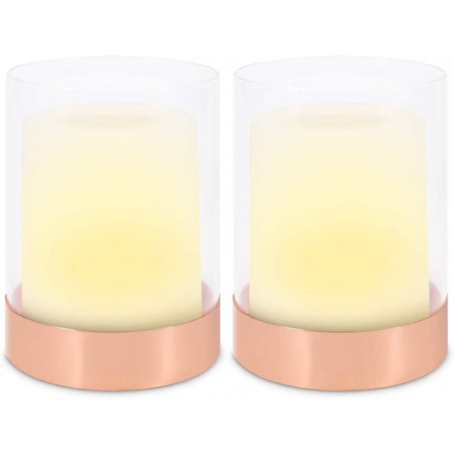 Navaris Solar Garden Candles Σετ με 2 Ηλιακά LED Κεριά Εξωτερικού Χώρου - White - 51100.01.02