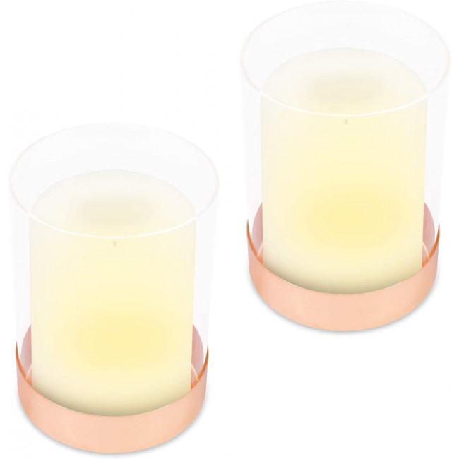 Navaris Solar Garden Candles Σετ με 2 Ηλιακά LED Κεριά Εξωτερικού Χώρου - White - 51100.01.02