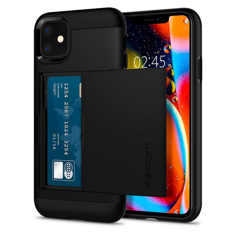 Spigen iPhone 11 Slim Armor CS Σκληρή Θήκη - Black