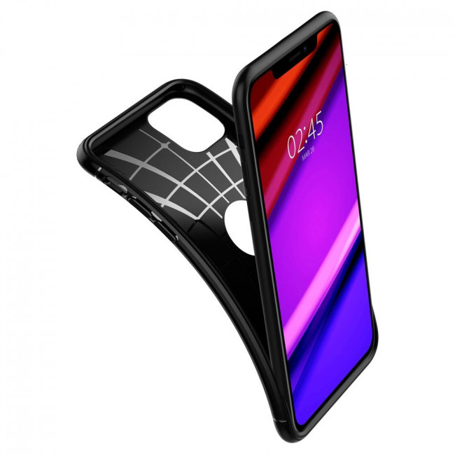 Spigen iPhone 11 Θήκη TPU Rugged Armor - Black