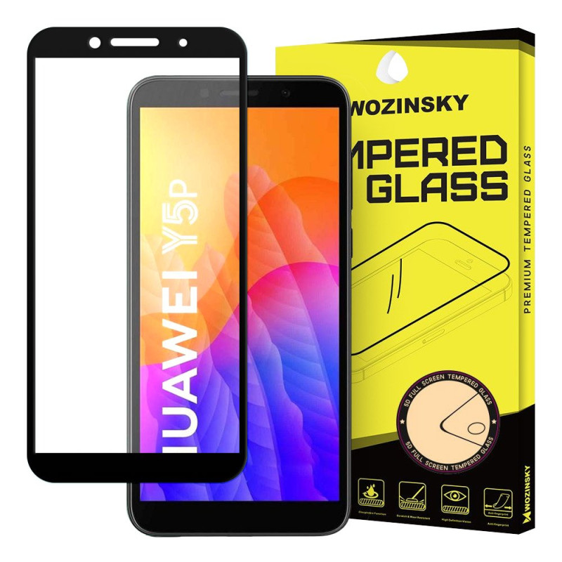 Wozinsky Huawei Y5p / Honor 9S 9H Case Friendly Full Screen Full Glue Tempered Glass Αντιχαρακτικό Γυαλί Οθόνης - Black