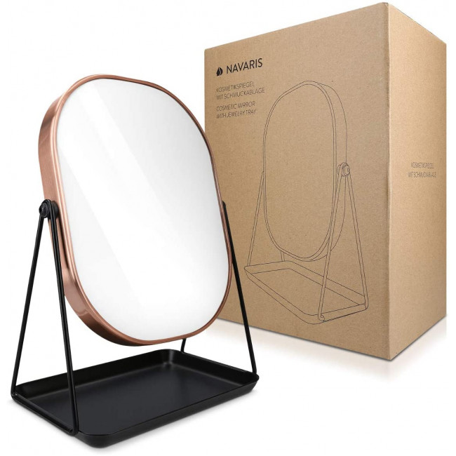 Navaris Free Standing Makeup Mirror - Καθρέπτης Μακιγιάζ - Copper - 49361.27