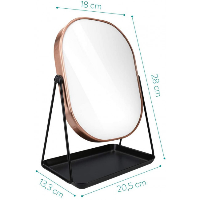 Navaris Free Standing Makeup Mirror - Καθρέπτης Μακιγιάζ - Copper - 49361.27