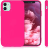 KW iPhone 11 Θήκη Σιλικόνης Rubberized TPU - Neon Pink - 50791.77