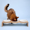 Navaris Raised Pet Bowls Stand - Ανυψωμένα Μπολ Φαγητού με Ξύλινη Βάση για Κατοικίδια - 360 ml - Wood - 46946.2