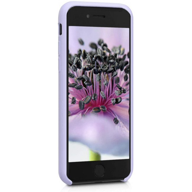 KW iPhone SE 2022 / SE 2020 / 7 / 8 Θήκη Σιλικόνης Rubber TPU - Light Lavender - 40225.139