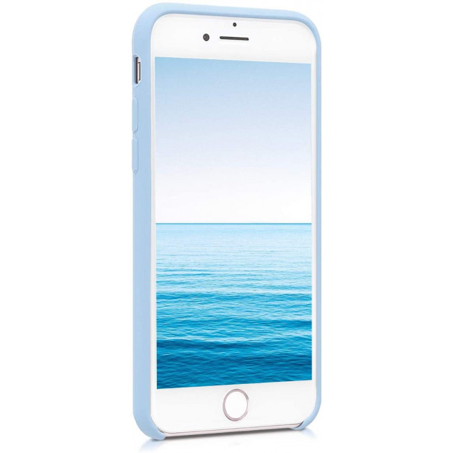 KW iPhone SE 2022 / SE 2020 / 7 / 8 Θήκη Σιλικόνης Rubber TPU - Pastel Blue - 40225.177