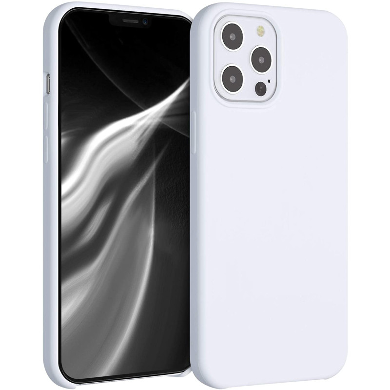 KW iPhone 12 Pro Max Θήκη Σιλικόνης Rubber TPU - White - 52644.02