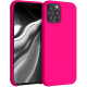 KW iPhone 12 Pro Max Θήκη Σιλικόνης Rubber TPU - Neon Pink - 52644.08