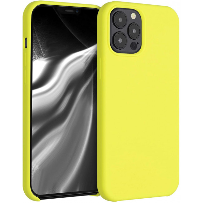 KW iPhone 12 Pro Max Θήκη Σιλικόνης Rubber TPU - Lemon Yellow - 52644.149