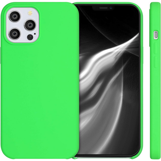 KW iPhone 12 Pro Max Θήκη Σιλικόνης Rubber TPU - Lime Green - 52644.159