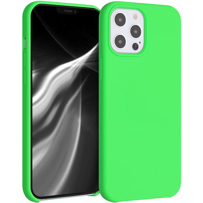 KW iPhone 12 Pro Max Θήκη Σιλικόνης Rubber TPU - Lime Green - 52644.159