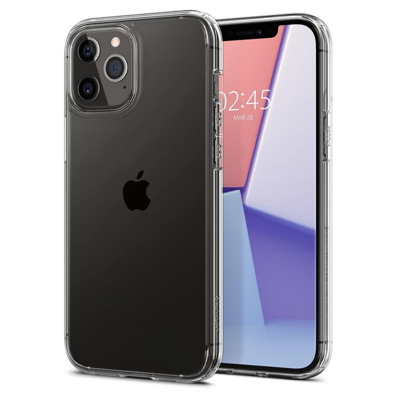 Spigen iPhone 12 / iPhone 12 Pro Ultra Hybrid Σκληρή Θήκη με Πλαίσιο Σιλικόνης - Crystal Clear